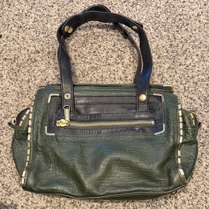 Gryson Green Leather Handbag